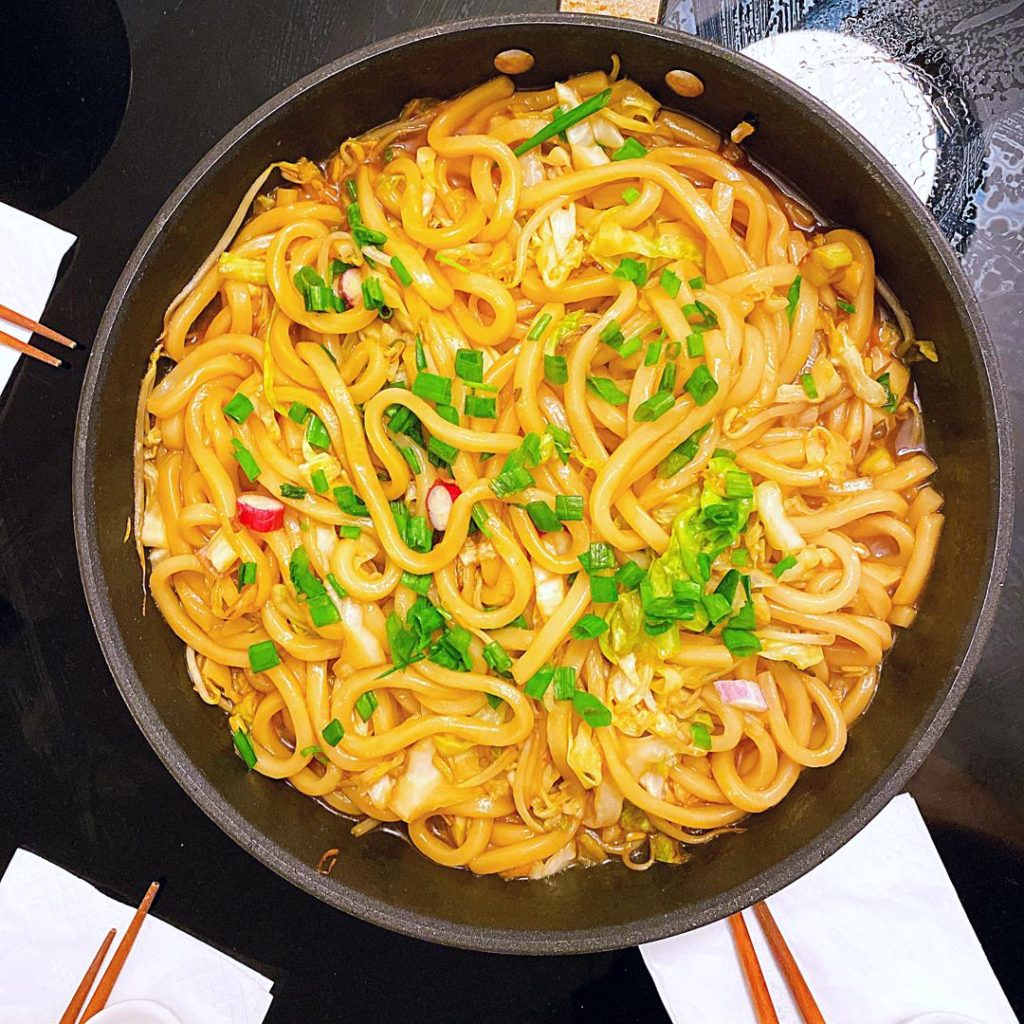 Stir Fried Udon with Japanese Vegetable Maggie Recipe
